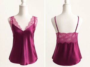 Express XS Satin Lace Cami Magenta Coquette Y2K Romantic Lingerie Inspired Top